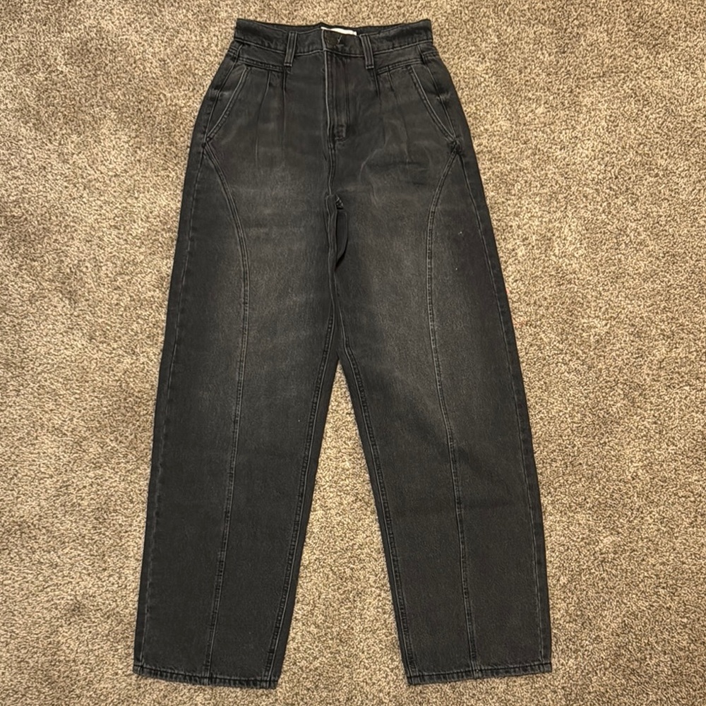 Baggy High Rise Black Jeans